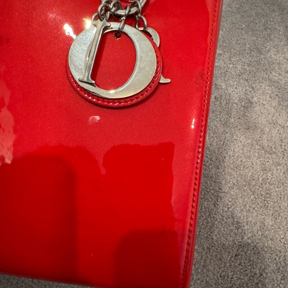 Authentic - Lady Dior Leather - Limited Edition - MEDIUM SIZE Handbag - Picture 5 of 16